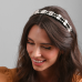 Tiara Veludo Pedras
