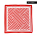 Lenço Red Stripes 70x70cm