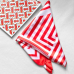 Lenço Red Stripes 70x70cm